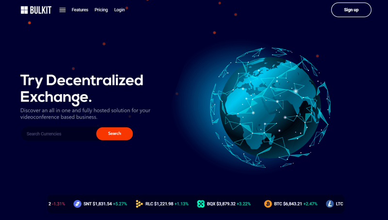 Crypto landing